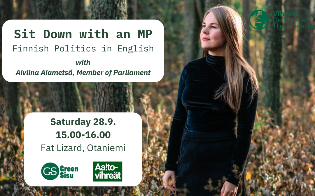 Sit down with an MP – Finnish politics in English